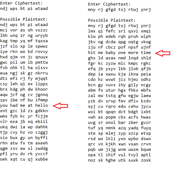 ICS3U Shift Decoding