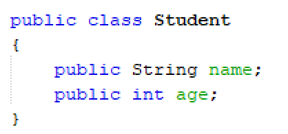 IB Computer Science Java Define Class