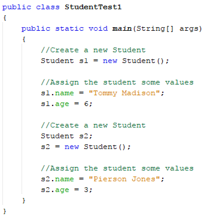 IB Computer Science Java Use Data Object