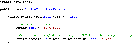 IB Computer Science String Tokenizer Characters