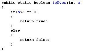 IB Computer Science Java Even Number Method