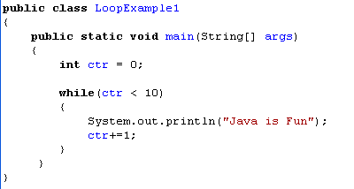 IB Computer Science Java While Loop