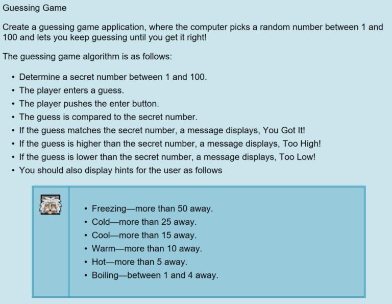 IB Computer Science Java Guess a Number