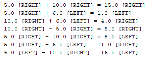 IB Computer Science 2D Vector Class Output